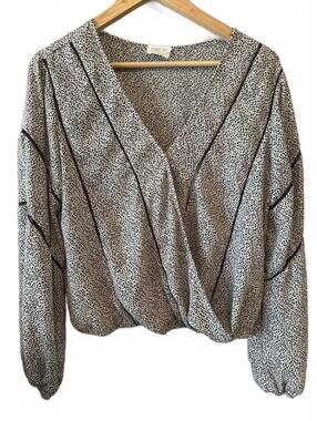 Sienna Sky Medium Printed Long Sleeve Blouse